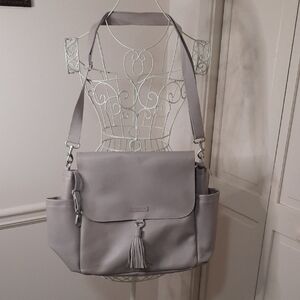 Skip Hop Gray Baby Bag with Tassel